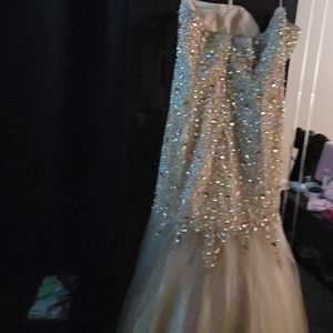 Formal prom long dress, tulle